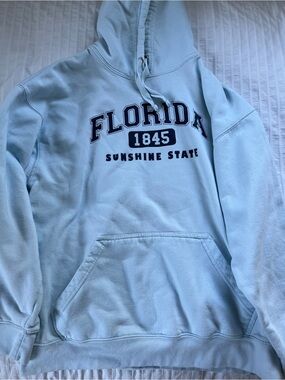 Florida 1845 Light Blue Hoodie Sweatshirt